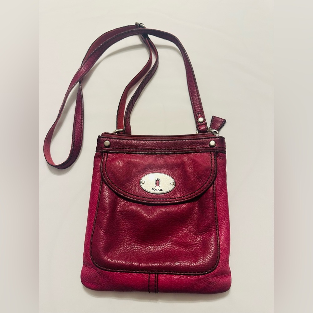 Fossil Pink Crossbody Bag